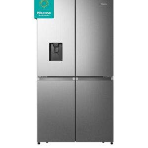 Hisense RQ758N4SWSE Pureflat 90cm Cross Door, American Fridge Freezer - Stainless Steel